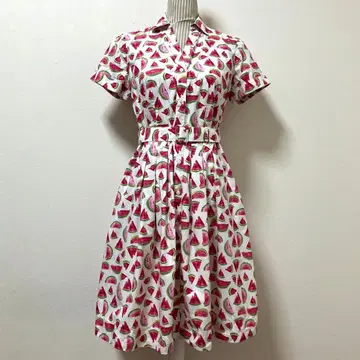 BROOKS BROTHERS 수박 패턴 반팔 원피스 사이즈 0