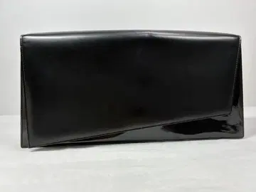 티에리 뮈글레 에나멜 클러치백 블랙