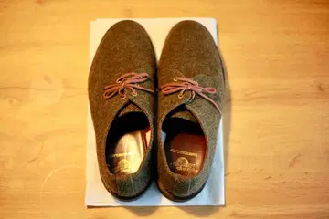 극레어 영국제 닥터마틴 해리스 트위드 3홀 그린