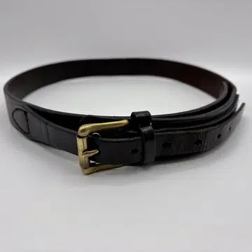 [레어] 필슨 34 브라이들 가죽 벨트 다크 브라운 USA제 놋쇠