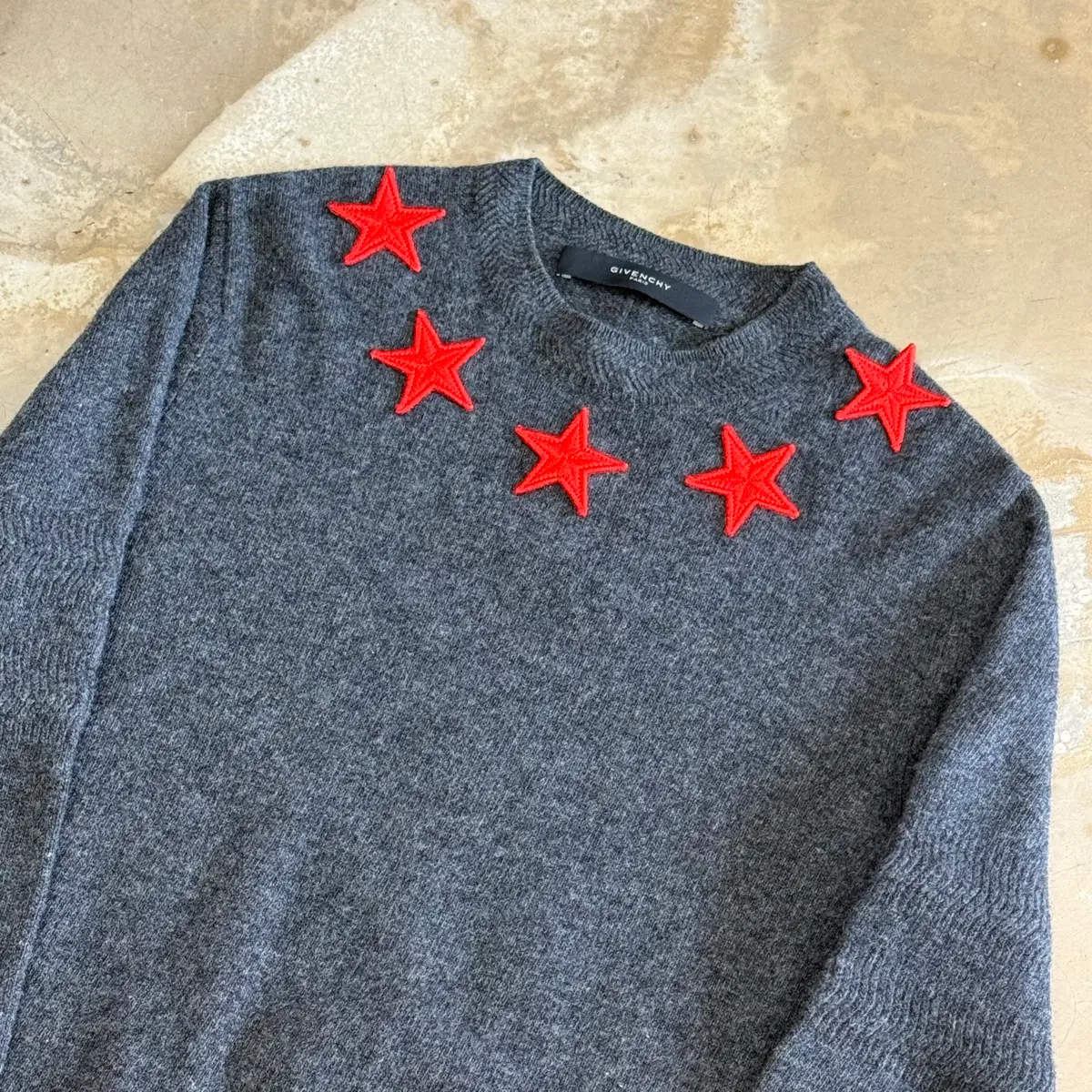 Givenchy SS17 Star Patch Knit Sweater