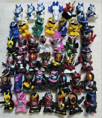 가면라이더 키즈 슈퍼 전대 손가락 인형 등 소프트 비닐 43개