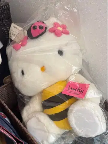 즉시 구매 가능 초레어 레어 헬로키티 꿀벌 봉제 인형 산리오