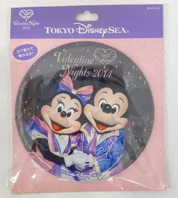 도쿄디즈니씨 캔배지 미키&미니/Valentine Nights 2014