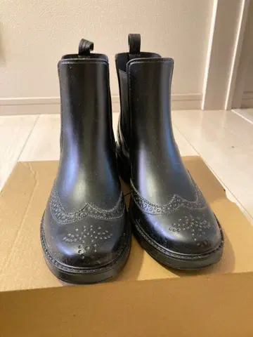 [새상품급] 블랙 숏 레인부츠