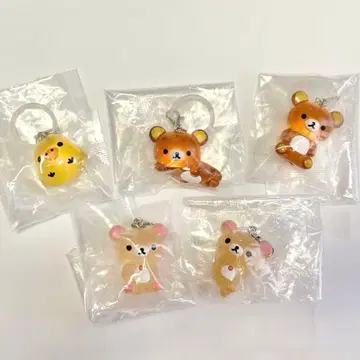 리락쿠마 클리어 마스코트 참 컴플리트 5종