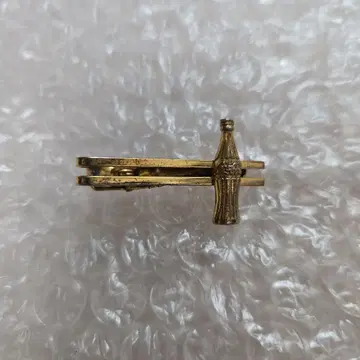 레어 코카 콜라 보틀 디자인 넥타이핀 순은 금테