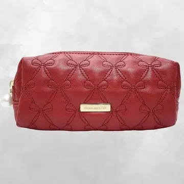 메종 드 플뢰르 리본 퀼팅 롱 파우치