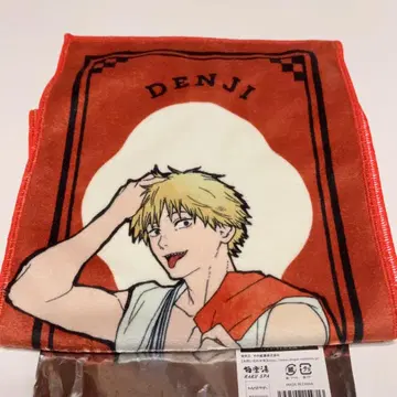 체인소 맨 덴지 극락탕 콜라보 머플러 타월