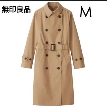 미사용품 무인양품 베이지 트렌치코트 M