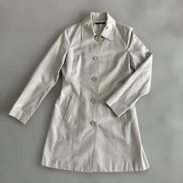 가격 인하 grande soeur 아이보리 스텐카라 코트 M