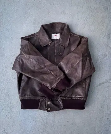 PU 가죽 A2 플라이트 자켓