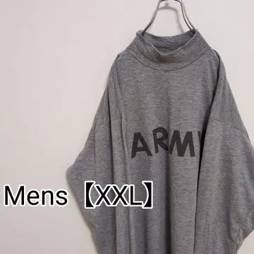 H126 [ US 수입 ] ARMY 롱티 [ 남성용 XXL ] 그레이