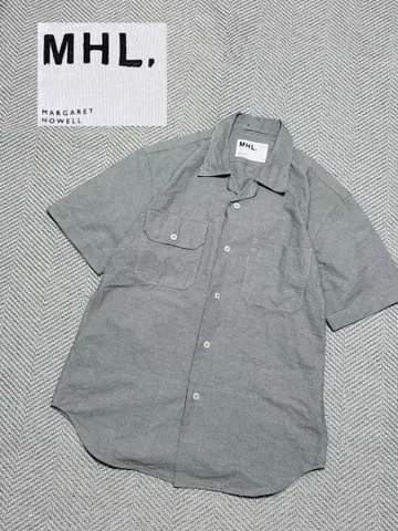 MHL 새상품급 dry cotton plain weave L 하운드투스