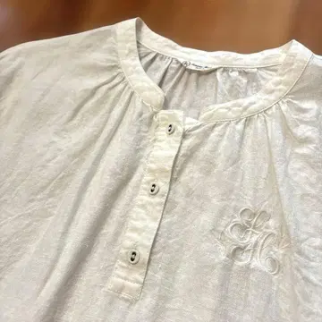 사만사 모스모스 홈 린넨 튜닉 블라우스