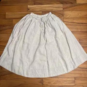 네스트로브 린넨 플레어 롱 스커트