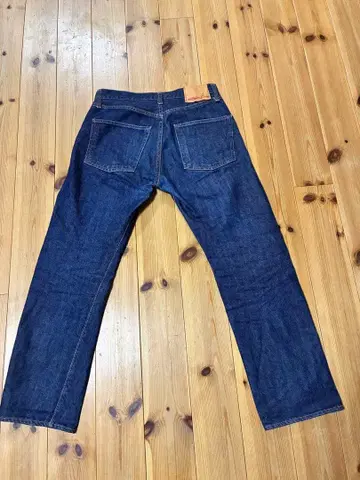 리졸트 710 다크 네이비 스트레이트 데님 셀비지