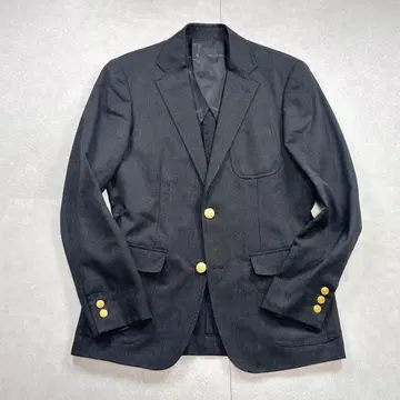 유니폼 익스페리먼트 골드 버튼 블레이저 다크 그레이 1