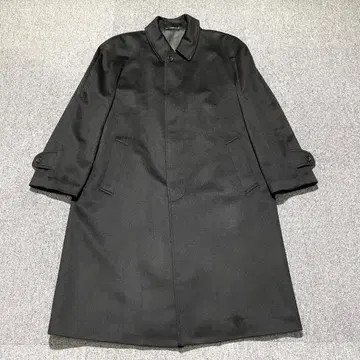 캐시미어 100% 스텐카라 코트 롱 래글런 소매 블랙 L 사이즈