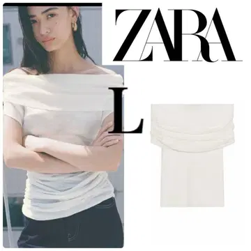 새상품 ZARA 오프숄더 니트탑