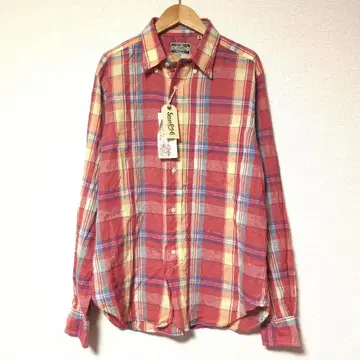 새상품 SUGAR CANE 슈가케인 마드라스 체크 셔츠 일본제 M