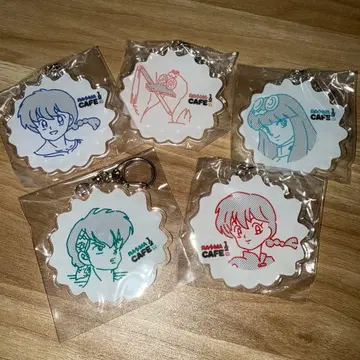 란마 1/2 카페 아크릴 키링 5개 세트