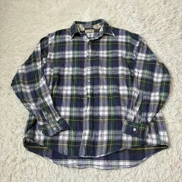 LLBean 90년대 미국제 체크 셔츠 빅 사이즈 페이드