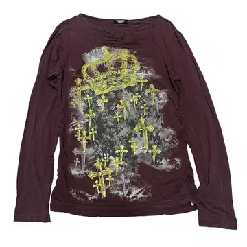 Y2K TORNADO MART 토네이도 마트 십자가 롱 티셔츠