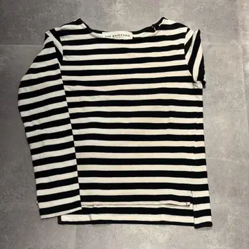 THE SHINZONE 마린 보더 롱 슬리브 T 블랙 x 화이트