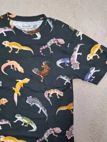 go slow caravan 레오파드게코 T셔츠 사이즈 3 도마뱀