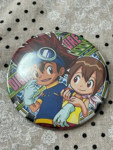 디지몬 빅 캔뱃지 타이치 이슬이(히카리)