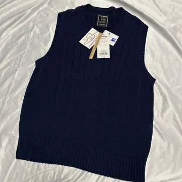 새상품 L McGREGOR ( 데이비드 D. 도니거 ) V넥 케이블 니트