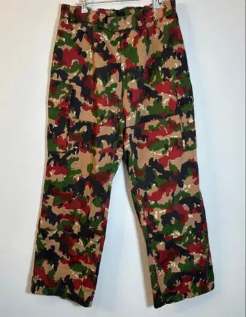 스위스군 80s 실물 알펜 카모 M83 카고 팬츠