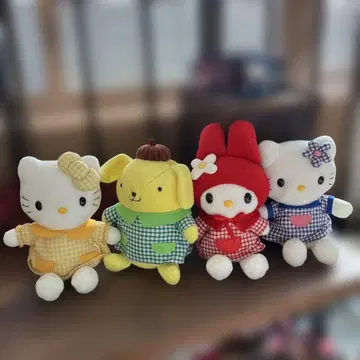 2000년 산리오 마이멜로디 키티 폼폼푸딩 봉제 인형 레트로