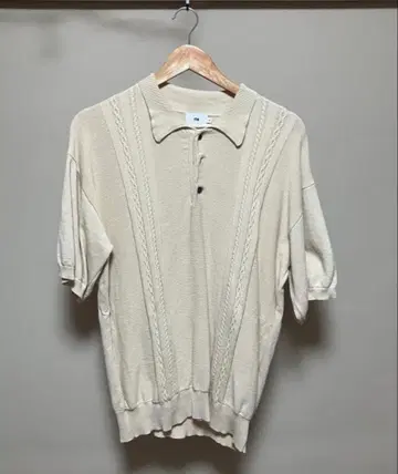 FTW 케이블 짜임 피케 셔츠 L 베이지