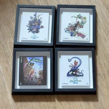 주토피아 2 액자 마그넷 4개 세트