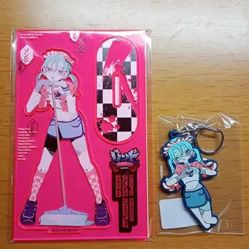 DECO*27 좀비 컬러 아크릴 스탠드 러버 키링 세트