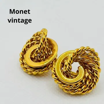 MONET 모네 빈티지 골드 트위스트 귀찌