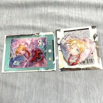 러브 라이브! 아야세 에리 스쿠페스2 ANIQUE 캔뱃지 클리어 카드