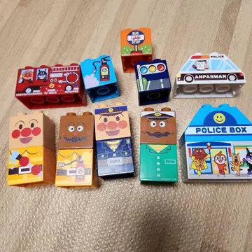 호빵맨 캐릭터 블록 세트 10개