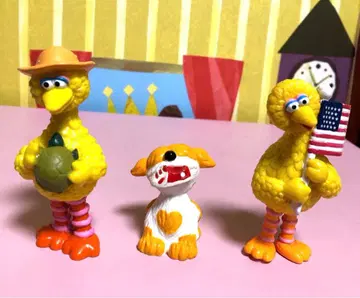 세서미 스트릿 빈티지 피규어 3체