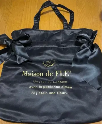 Maison de FLEUR 더블 리본 토트백