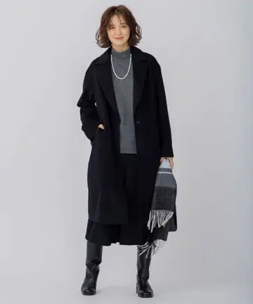 23구 울 캐시미어 비버 체스터 코트