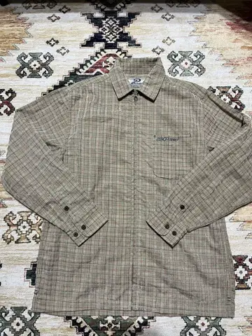 piko 체크 무늬 긴팔 셔츠 y2k 2000년대 셔츠 자켓