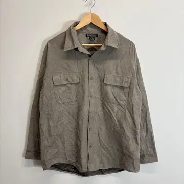 밀리터리 워크 셔츠 그레이지 무지 셔츠 XL 구제 의류