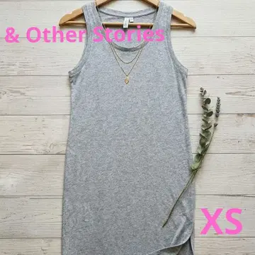 [새상품급] 앤아더스토리즈 롱 원피스 그레이 S 완판 슬릿