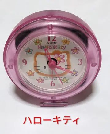 레어 헬로키티 알람 시계 핑크 헤이세이 레트로 미사용