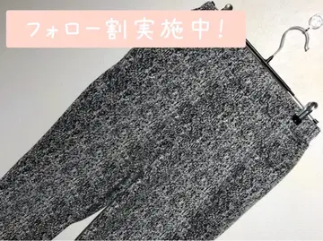 블랙 화이트 스펙 패턴 팬츠