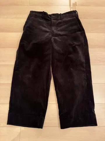 TUKI SHORT SHORT WIDE TROUSERS corduroy