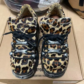 NEWROCK M-120N-C85 레오파드 부츠 36 박스 있음 새상품급